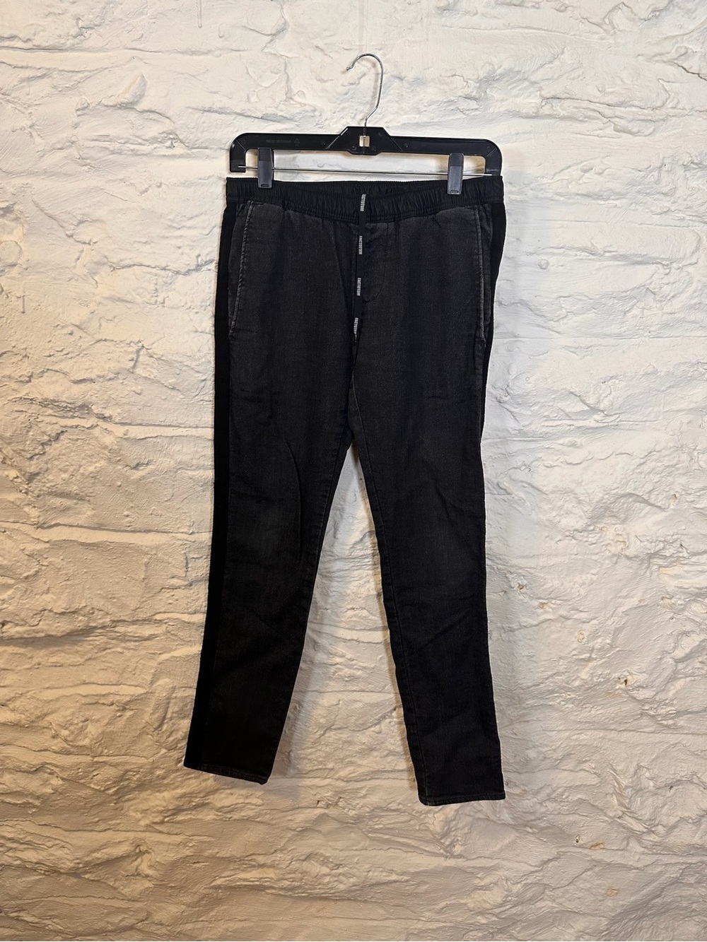 Men's Black Jogger Sweatpants - Elastic Waist